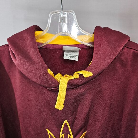 Mens Arizona State Hoodie Sweatshirt Knights Apparel M Maroon Gold Embroidered B - Picture 4 of 10